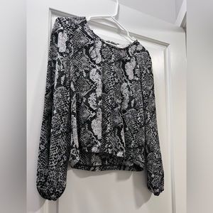 Women’s snakeskin blouse